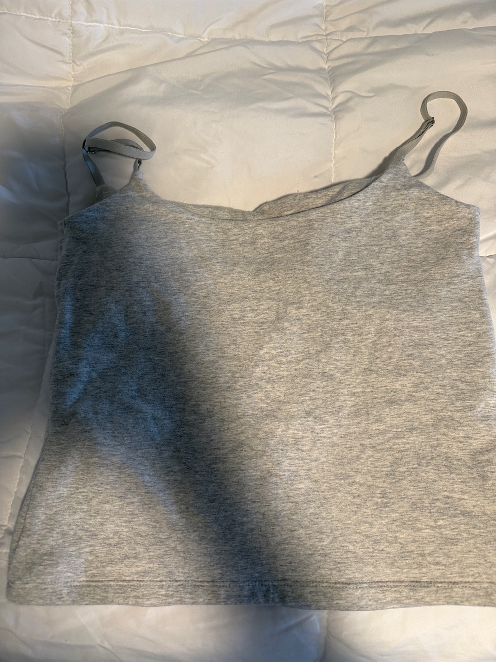Abercrombie & Fitch Light Grey Adjustable Strap Cami - Picture 2 of 3
